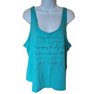 Turquoise Blue Tank Top Size XXL